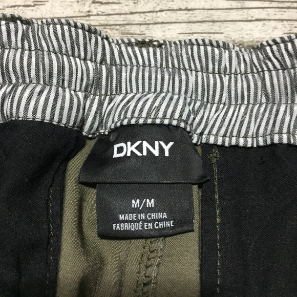 Dkny Cargo Joggers Men’s M Green Tapered Drawstring Chino (Inseam 28) - Picture 9 of 9